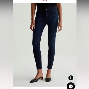 NWT AG Adriano Goldschmied 👖dark blue legging ankle super skinny jeans - size 27